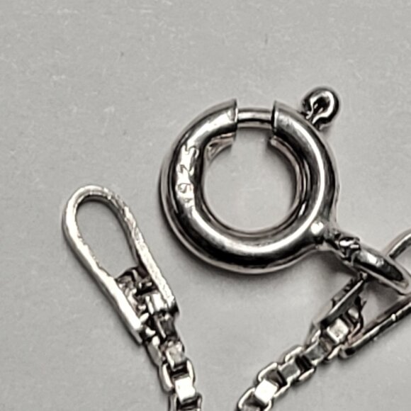 MENS 24 inch 925 Sterling Silver Italy Necklace, 925 Sterling Silver Italy Chain - Picture 14 of 16